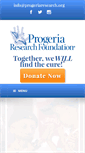 Mobile Screenshot of progeriaresearch.org